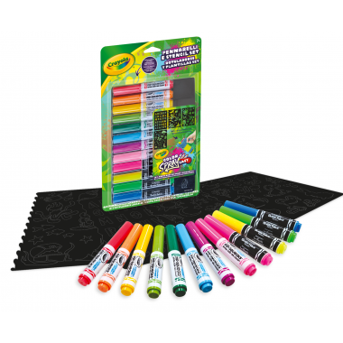Crayola  Pennarelli e Stencil Set