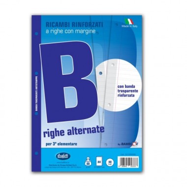 Ricambi rinforzati - A4 - 80 g - Rigo B