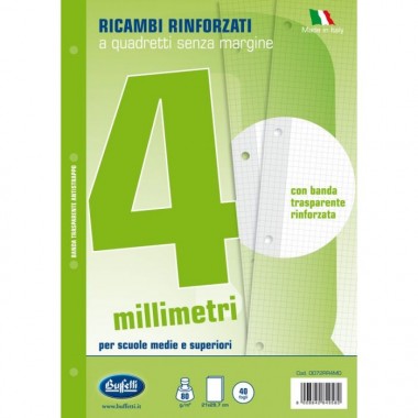 Ricambi rinforzati - A4 - 80 g - 4F