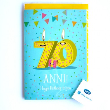 Biglietto auguri 70 anni