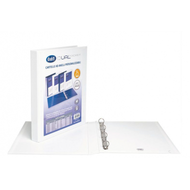 Cartelle a 4 anelli Dual pocket anello tondo