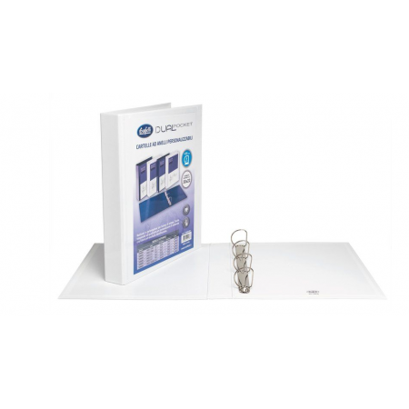 Cartelle a 4 anelli Dual pocket anello a Q 65 mm