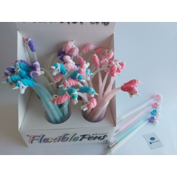 Penna unicorno flessibile