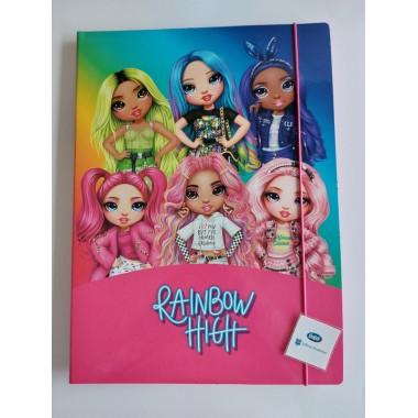 Cartellina con elastico Rainbow High