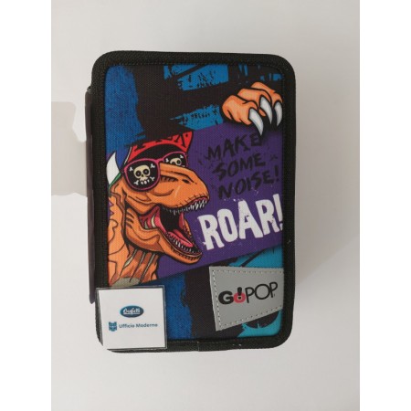 Astuccio 3 zip Go Pop T-REX