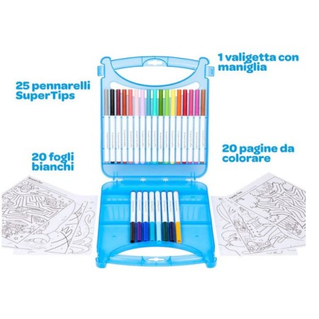 Crayola Set Valigetta Pennarelli Lavabili