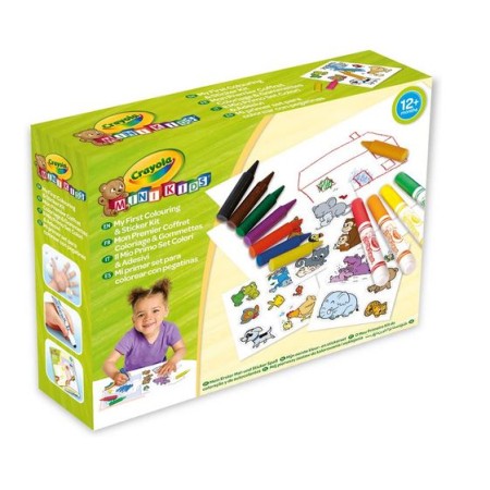 Crayola Mini Kids- Il mio Primo Set Colori & Adesivi