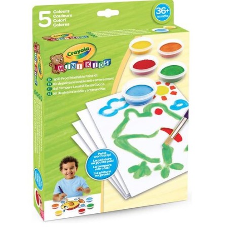 Crayola Set Tempere Lavabili senza Goccia