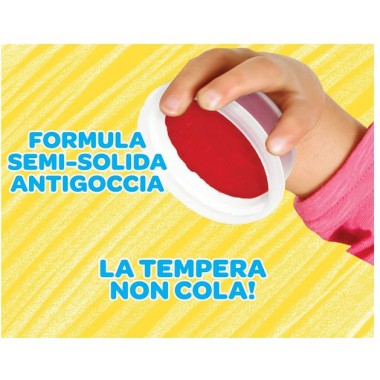 Crayola Set Tempere Lavabili senza Goccia