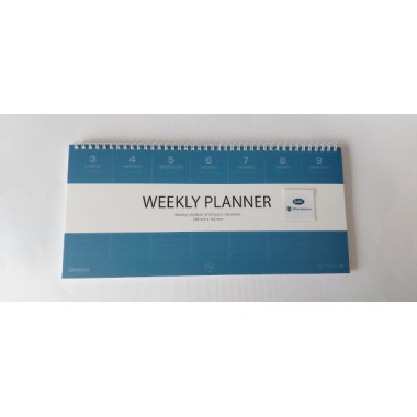 Planner settimanale da tavolo spiralato 2026 TimeWork