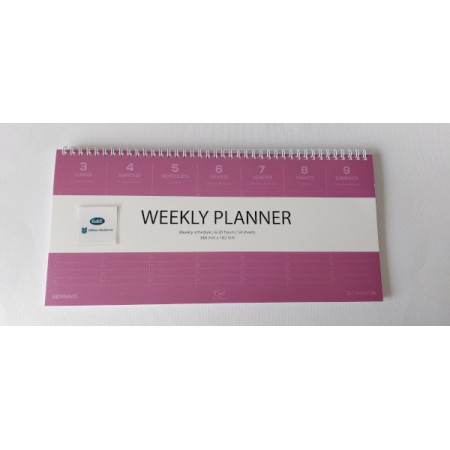 Planner settimanale da tavolo spiralato 2026 TimeWork