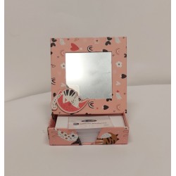 Set per scrivania con Specchio Cartomania