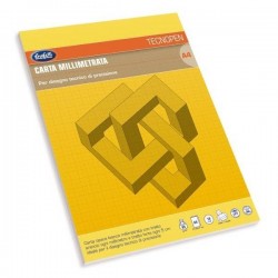 Blocco carta millimetrata Tecnopen - A4