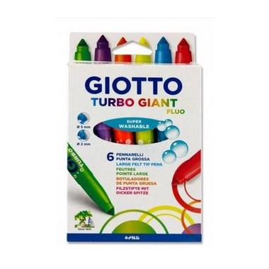 Turbo Giant Fluo - 6 Pezzi Giotto