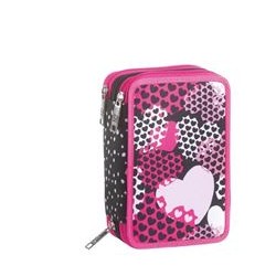 Astuccio 3 zip SJ GANG HEART GIRL 2