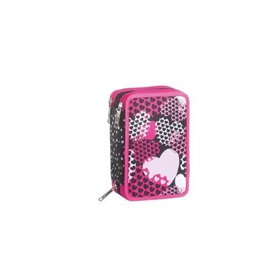 Astuccio 3 zip SJ GANG HEART GIRL