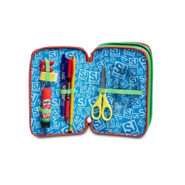 Astuccio 3 zip COLOR ANIMALI SJ BOY
