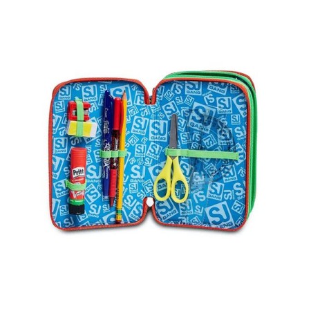Astuccio 3 zip COLOR ANIMALI SJ BOY