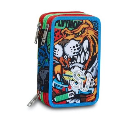 Astuccio 3 zip ANIMALI FANTASY SJ BOY