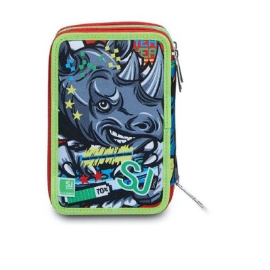 Astuccio 3 zip ANIMALI FANTASY SJ BOY