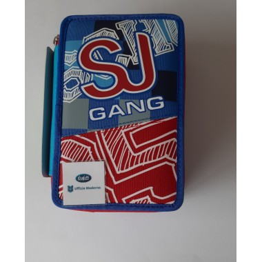 Astuccio 3 zip SJ BOY LINEA CUCITO