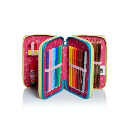 Astuccio 3 zip SJ PINKY COLLEGE