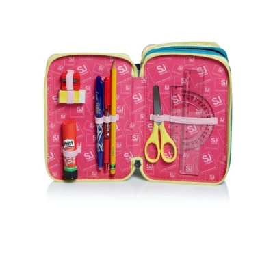 Astuccio 3 zip SJ PINKY COLLEGE