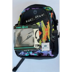 Zaino scuola Free Time Neon 2