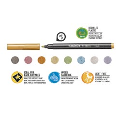 Pennarelli Metallic Punta Fine - 8 Pz 2