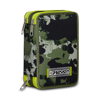 Astuccio 3 zip Greenish Wild