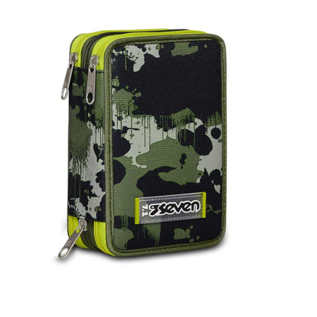 Astuccio 3 zip Greenish Wild
