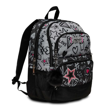 Zaino Seven Advanced Pockets Zipper Glamy Zaino Seven Advanced Pockets Zipper Glamy