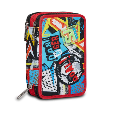 Astuccio 3 zip Seven Sj Firegoal boy Astuccio 3 zip Seven Sj Firegoal boy
