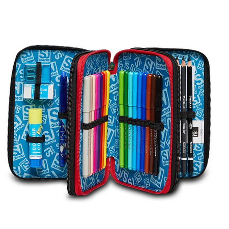 Astuccio 3 zip Seven Sj Firegoal boy Astuccio 3 zip Seven Sj Firegoal boy