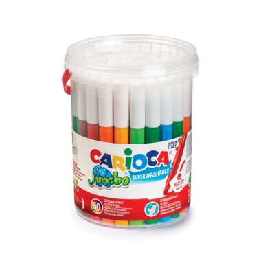 Carioca Pennarelli Punta Maxi Jumbo barattolo -50 pz