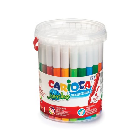 Carioca Pennarelli Punta Maxi Jumbo barattolo -50 pz