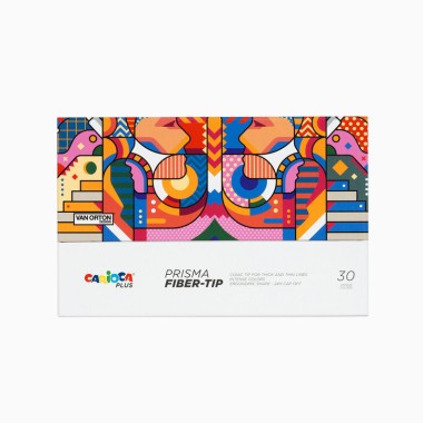 Carioca Plus Pennarelli Prisma confezione rigida 30 colori