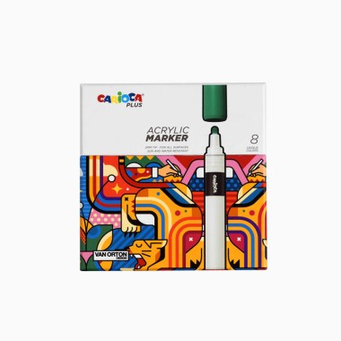 Carioca plus marcatore acrilico 8 colori