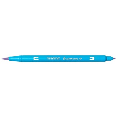 Brush pen con doppia punta 8 colori Mitama