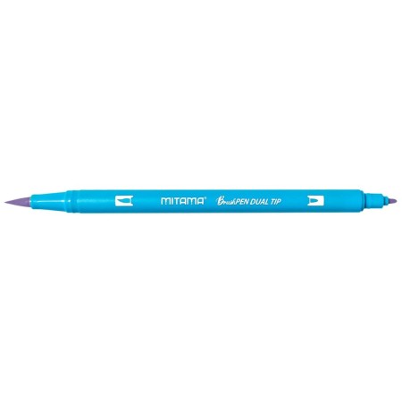 Brush pen con doppia punta 8 colori Mitama
