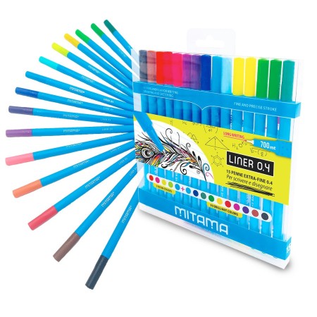 Penna Liner 0.4 Mitama - Colori assortiti 15 PZ