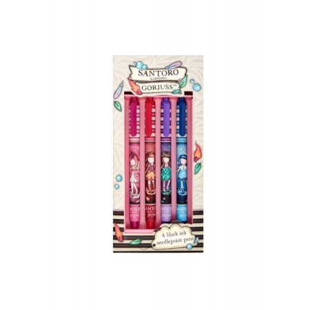 Set 4 penne soft touch Santoro Gorjuss 4 elementi