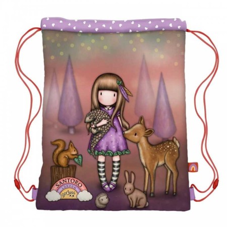 Sacca bag be kind to all creatures- Santoro London Gorjuss