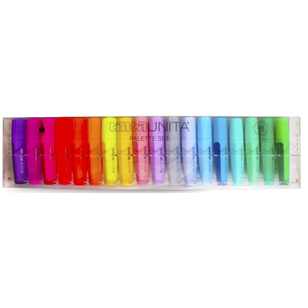 Evidenziatori Palette Set Tinta Unita 18 pz
