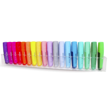 Evidenziatori Palette Set Tinta Unita 18 pz