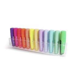 Evidenziatori Palette Set Tinta Unita 12 pz