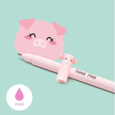 Penna Gel Cancellabile Pink Legami Piggy