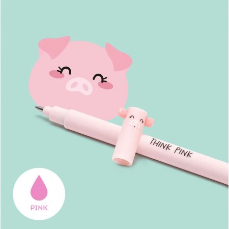 Penna Gel Cancellabile Pink Legami Piggy