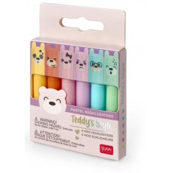 Set di 6 Mini Evidenziatori Pastello 2