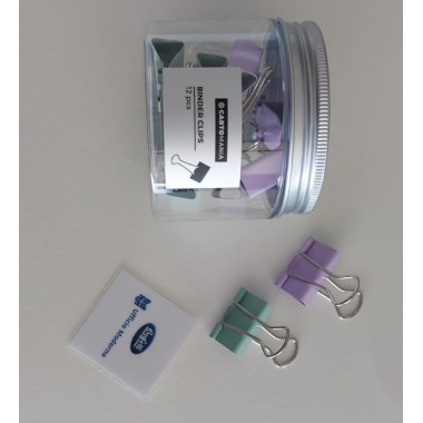 Barattolo Double Clips colorate Cartomania